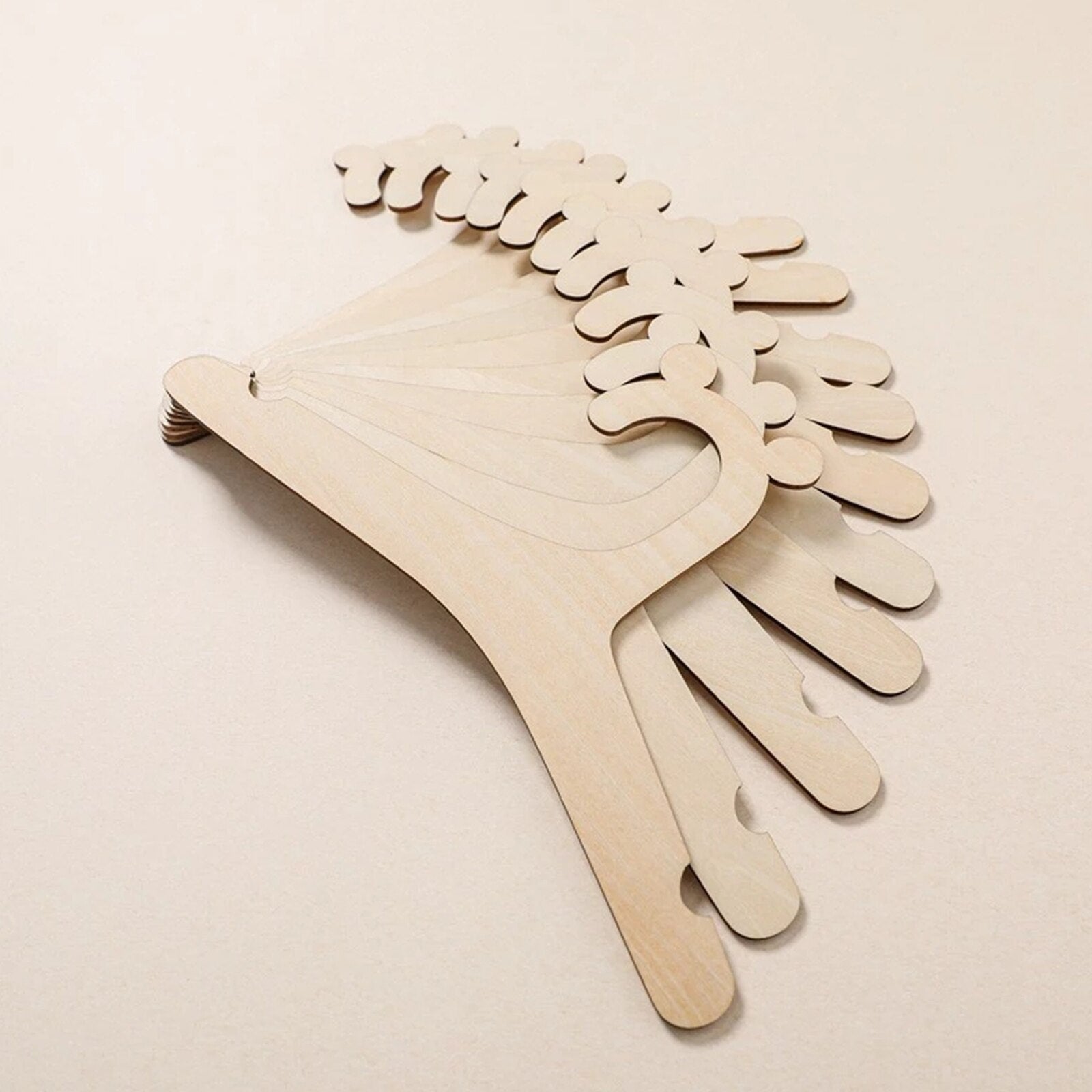 5/10 Pcs Wooden Clothes Hanger