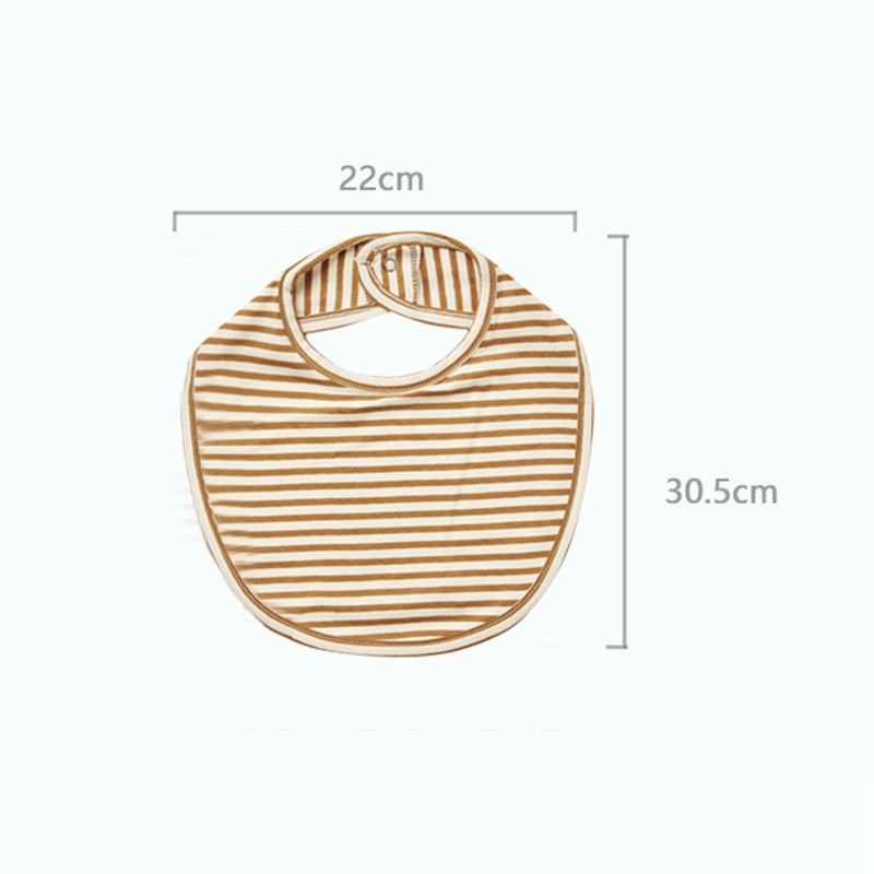 Double Layers Cotton Cute Printed Bibs
