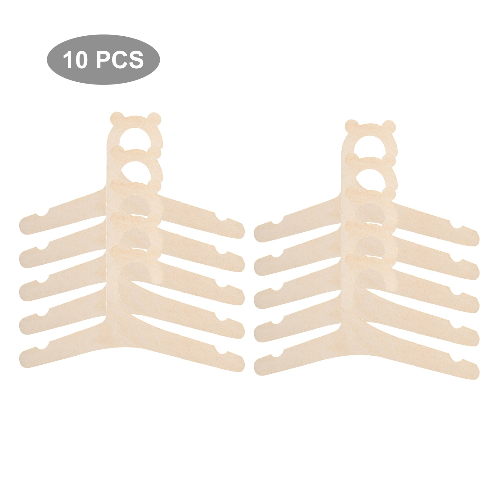 5/10 Pcs Wooden Clothes Hanger