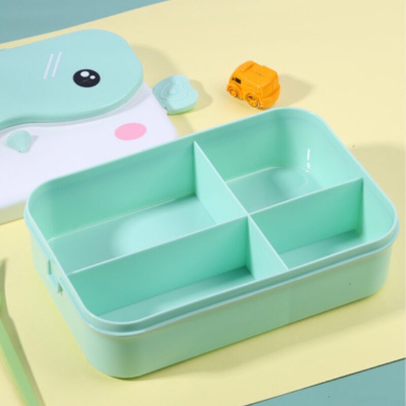 Anime Stainless Steel Grid Lunch Box