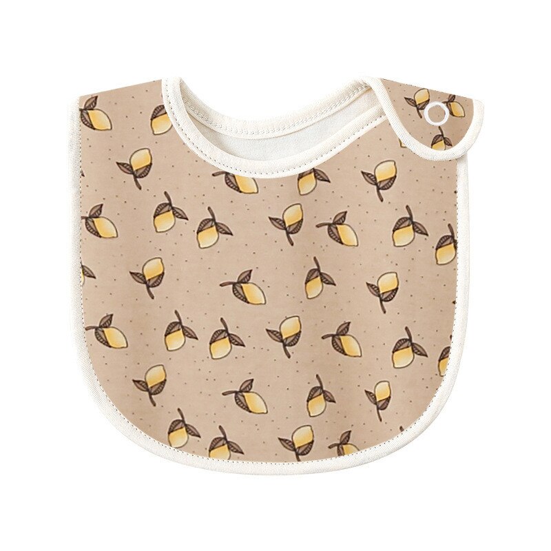 Double Layers Cotton Cute Printed Bibs