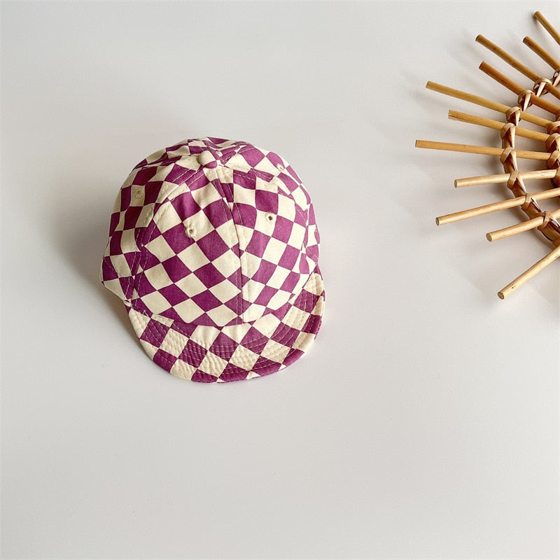Checkerboard Soft-Edged Baseball Cap