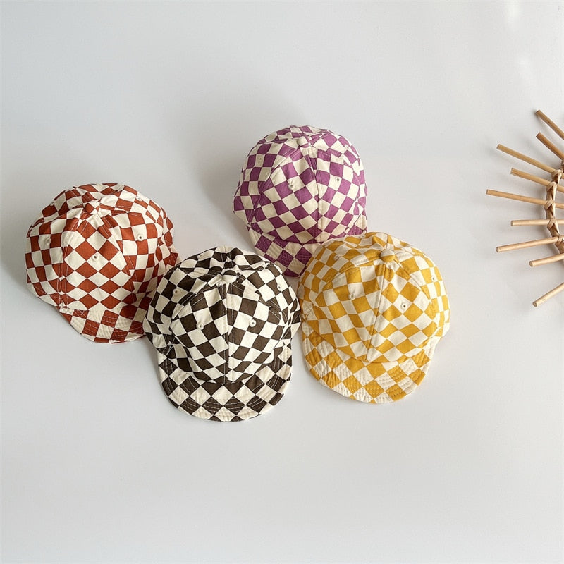 Checkerboard Soft-Edged Baseball Cap