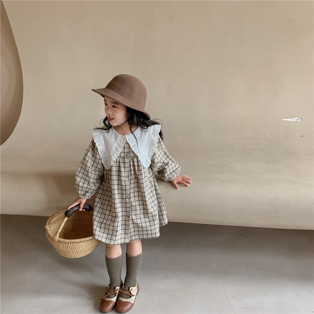 Turn Down Collar Dress
