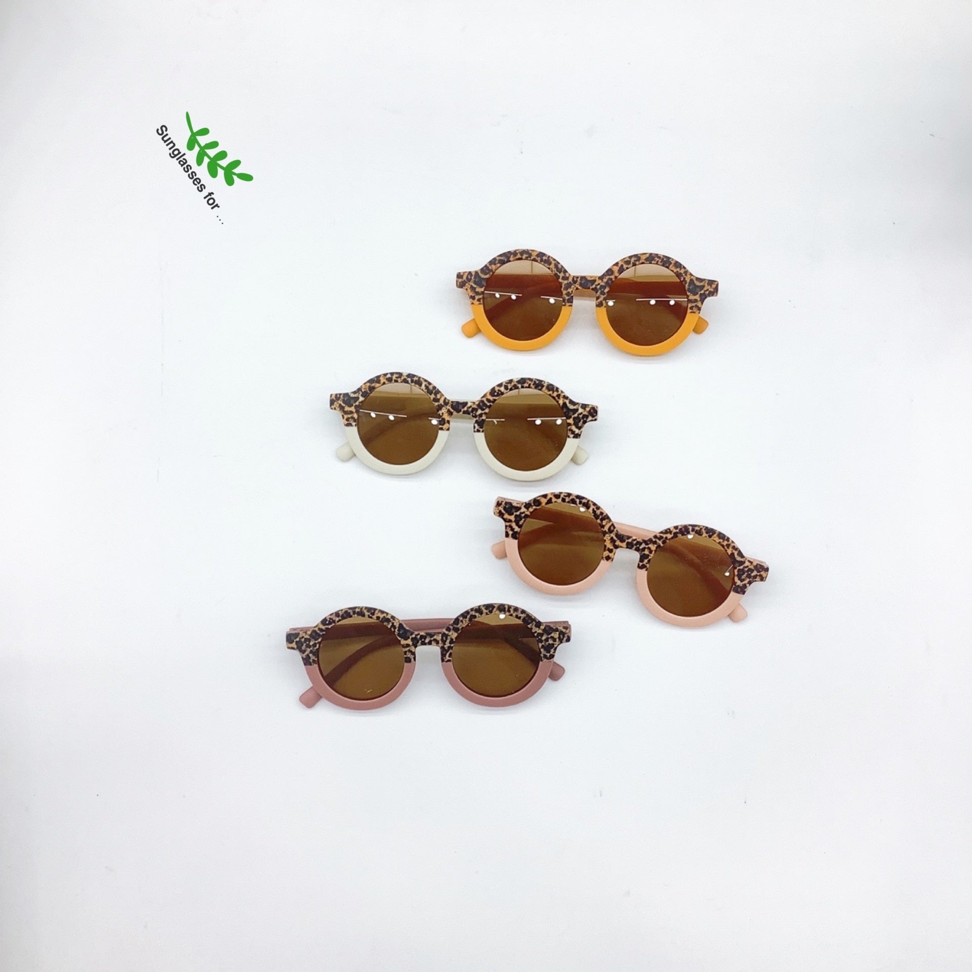 Leopard Print Vintage Sunglasses