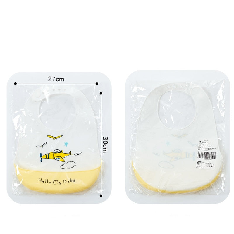 Silicone Adjustable Cute Print Bib