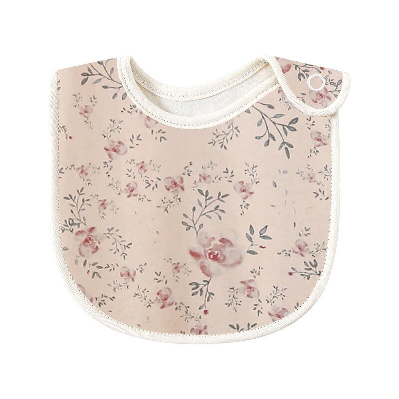 Double Layers Cotton Cute Printed Bibs