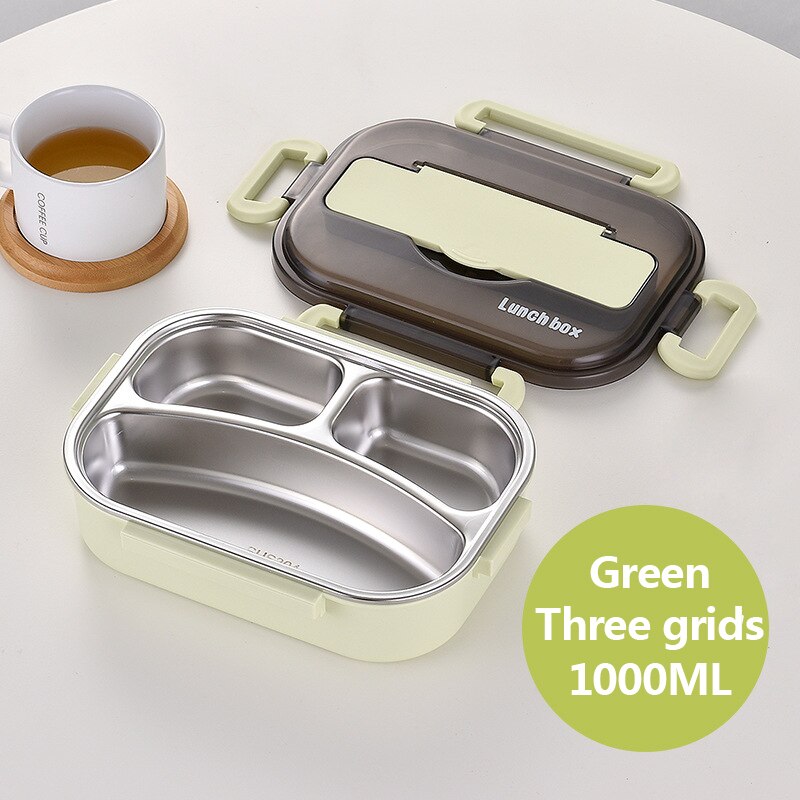 Stainless Steel Lunch Box with Compartments Storage Container
