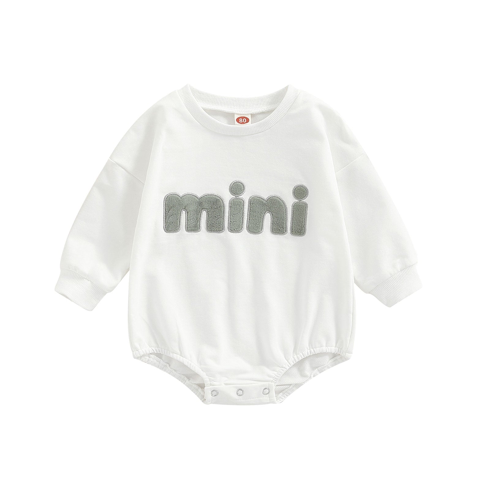 Mini Letter Embroidered Jumpsuit
