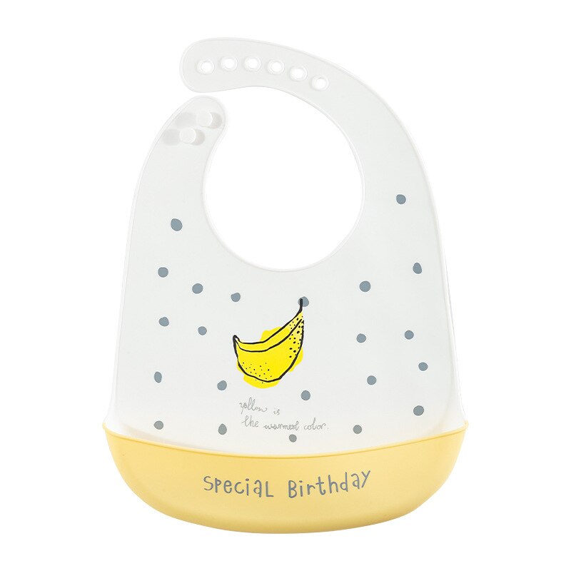 Silicone Adjustable Cute Print Bib