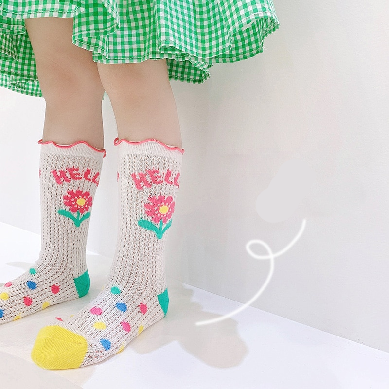 3 Pairs Thin Colorful Socks