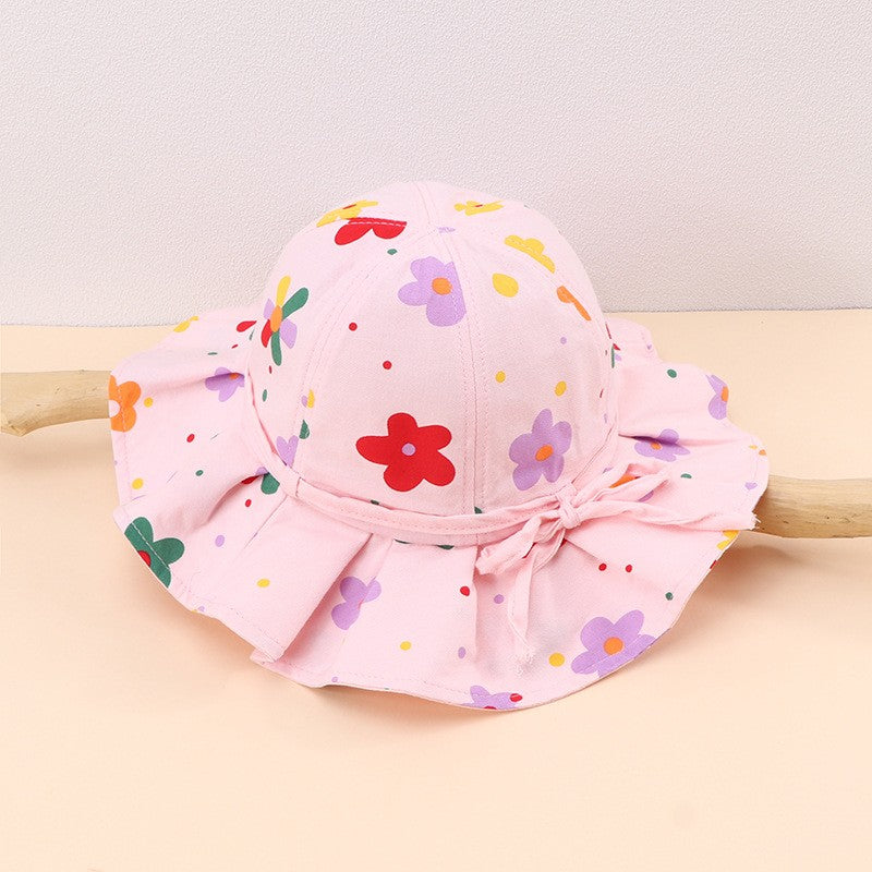 Fruits/Pattern Print Bowknot Bucket Hat