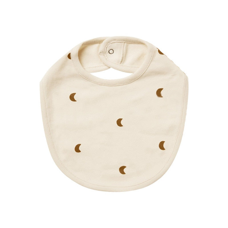 Double Layers Cotton Cute Printed Bibs