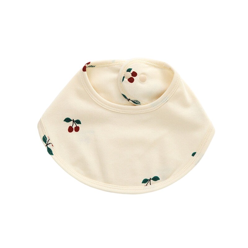 Double Layers Cotton Cute Printed Bibs