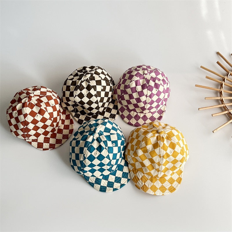 Checkerboard Soft-Edged Baseball Cap