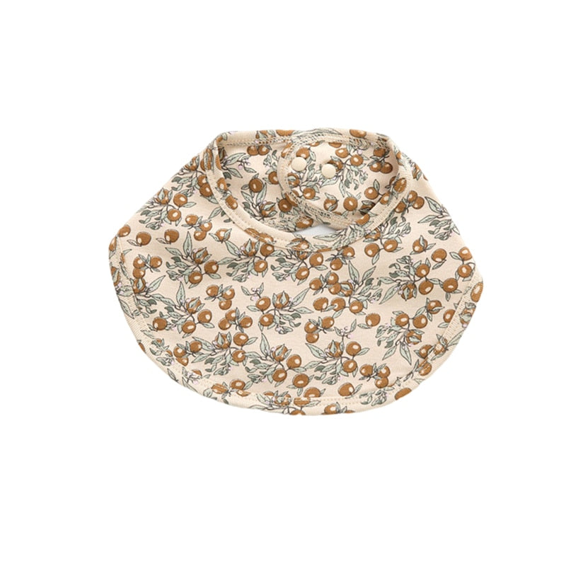 Double Layers Cotton Cute Printed Bibs