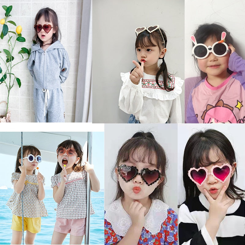 Heart/Apple Shape Sunglasses