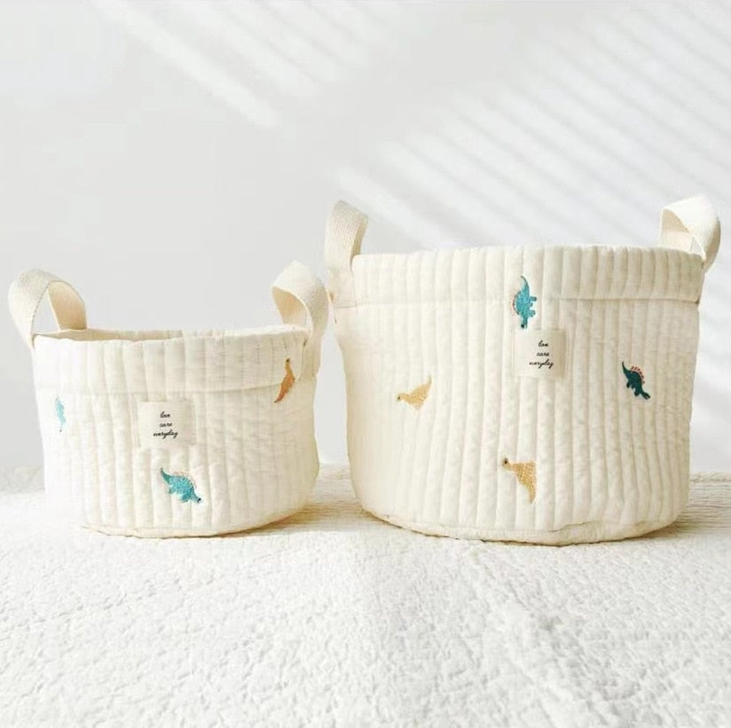 Cute Bear Embroidery Basket