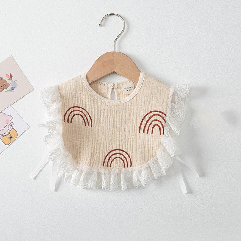 Solid Color/Pattern Ruffle Bib