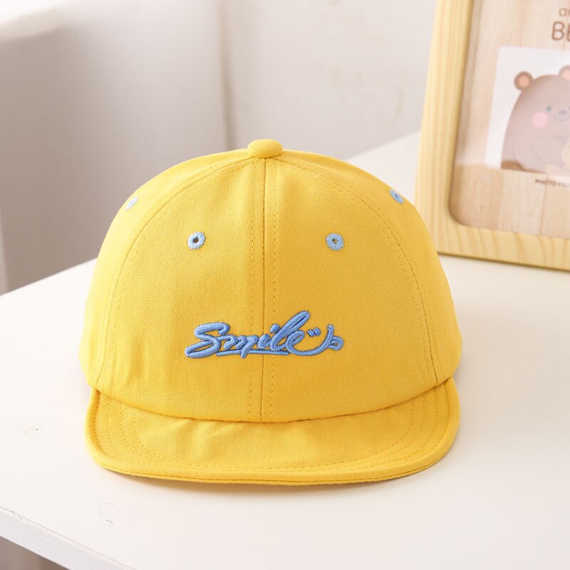 Smile Embroidered Letter Baseball Cap