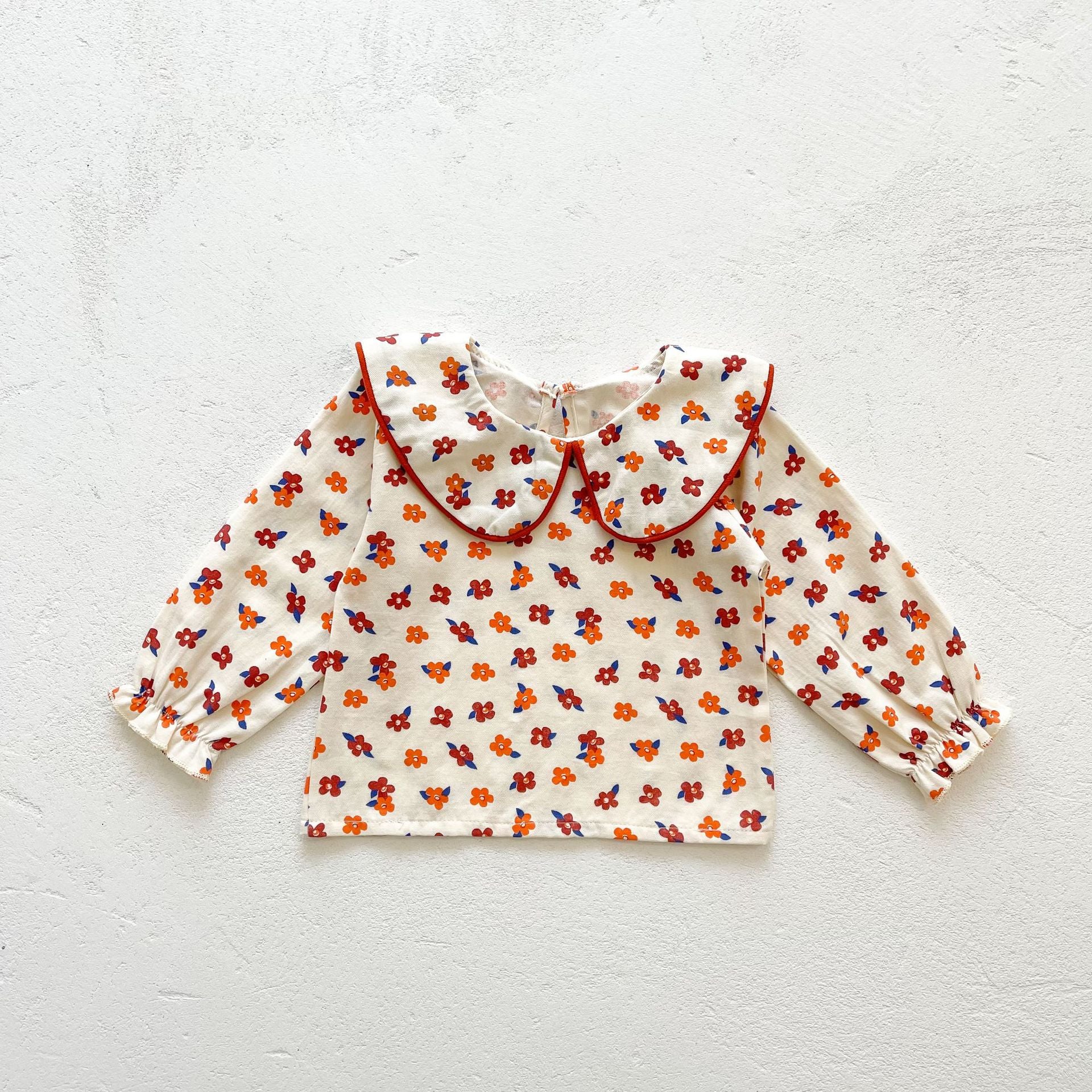 Flower Pattern Top & Jumpsuit Set