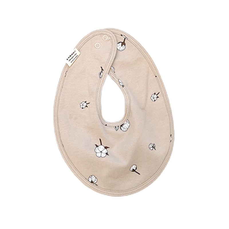 Double Layers Cotton Cute Printed Bibs