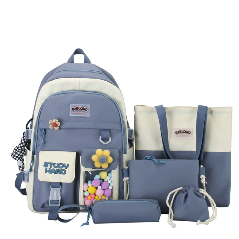 5 In 1 Multifunctional School Bag
