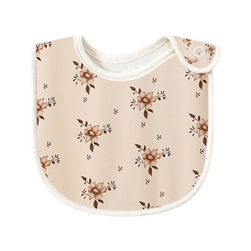 Double Layers Cotton Cute Printed Bibs