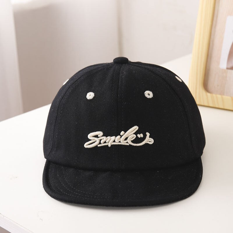 Smile Embroidered Letter Baseball Cap