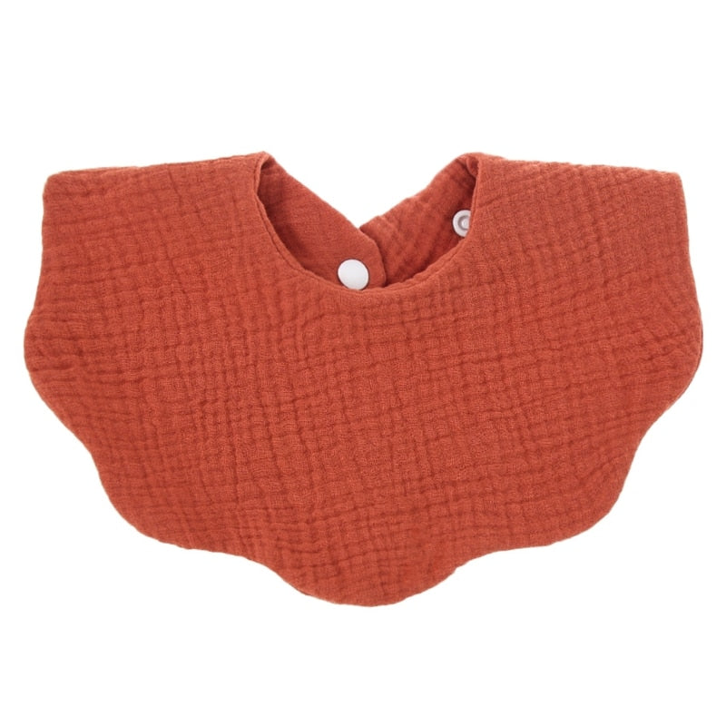 Double Layers Cotton Cartoon Printed Bibs