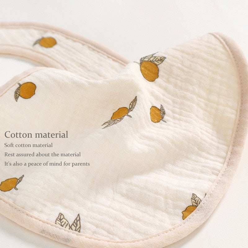 Solid Color Cute Pattern Bibs