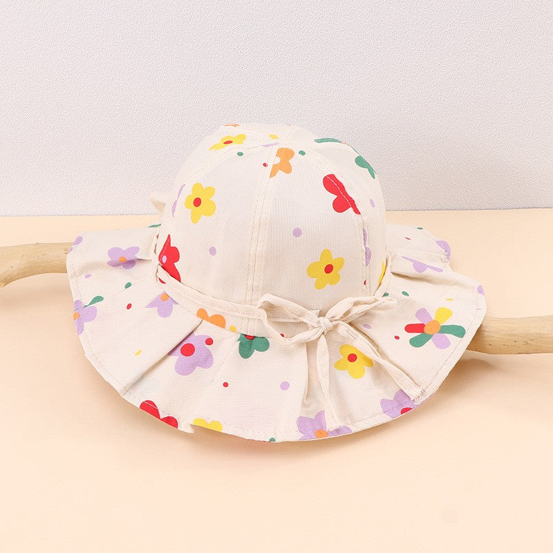 Fruits/Pattern Print Bowknot Bucket Hat