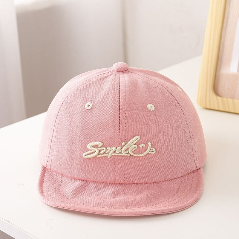 Smile Embroidered Letter Baseball Cap