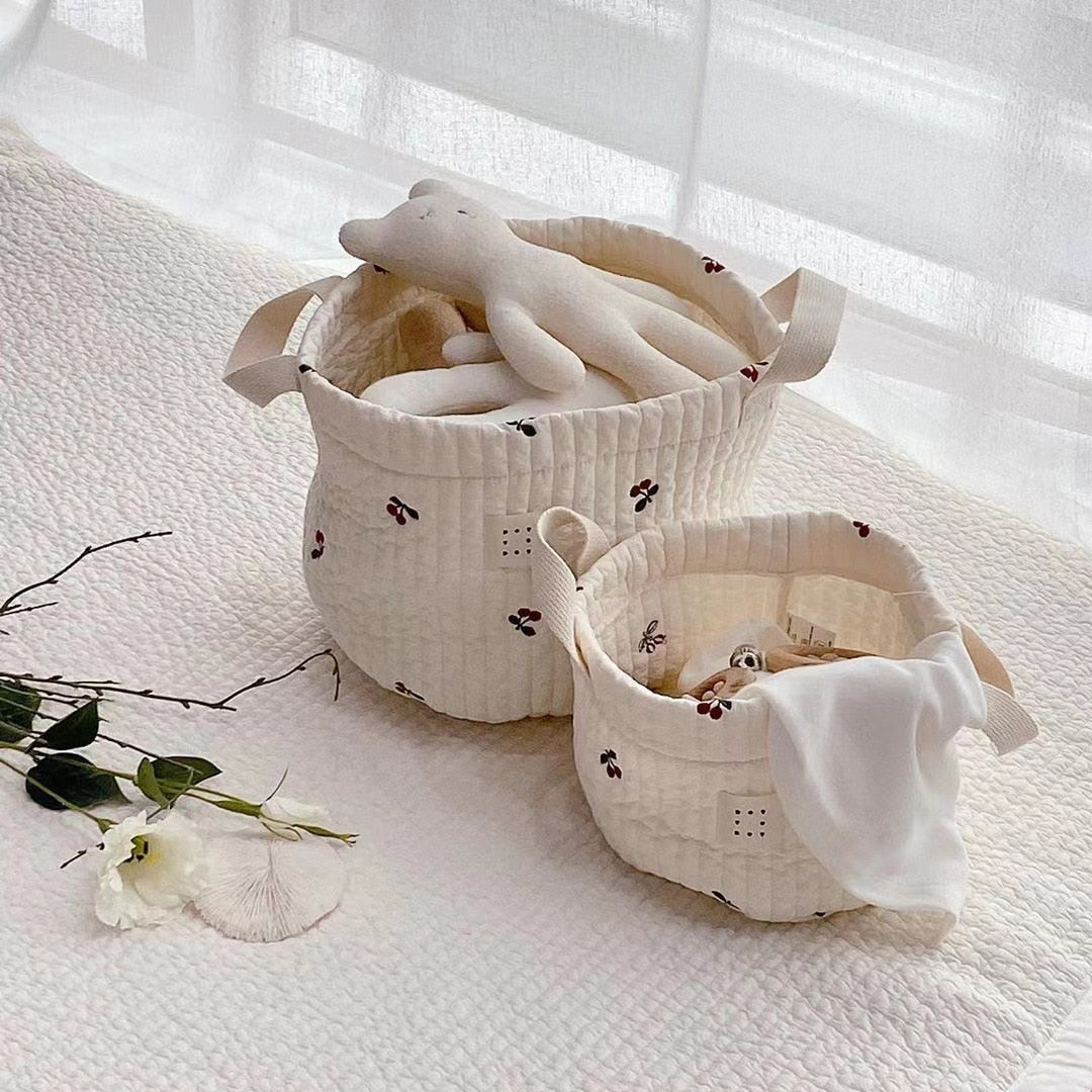 Cute Bear Embroidery Basket