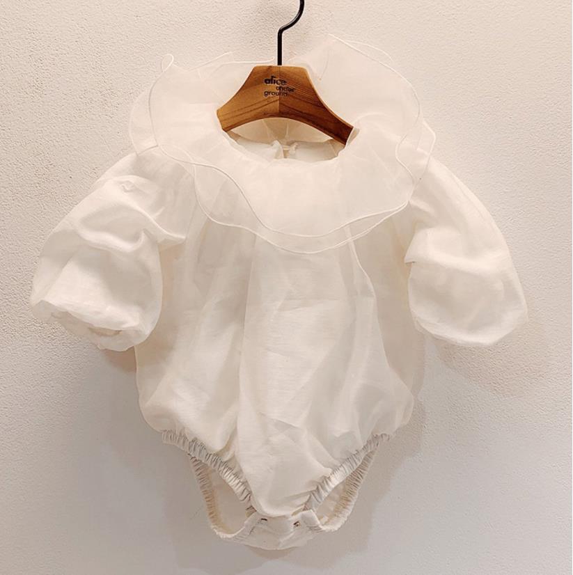 Ruffled Collar Romper