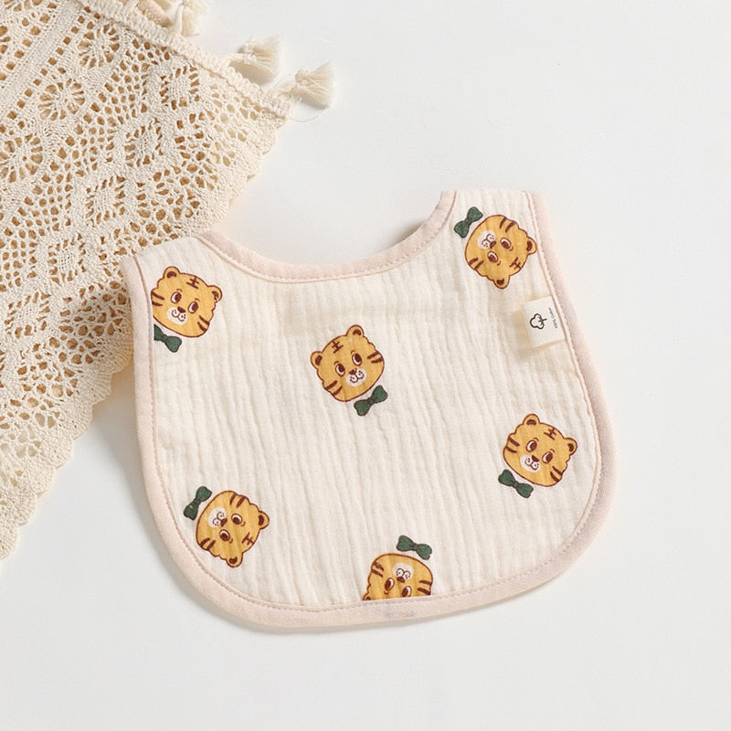 Solid Color Cute Pattern Bibs