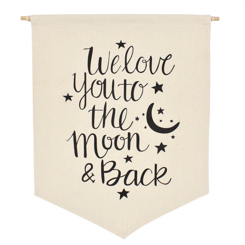Large Alphabet Wall Canvas Banner