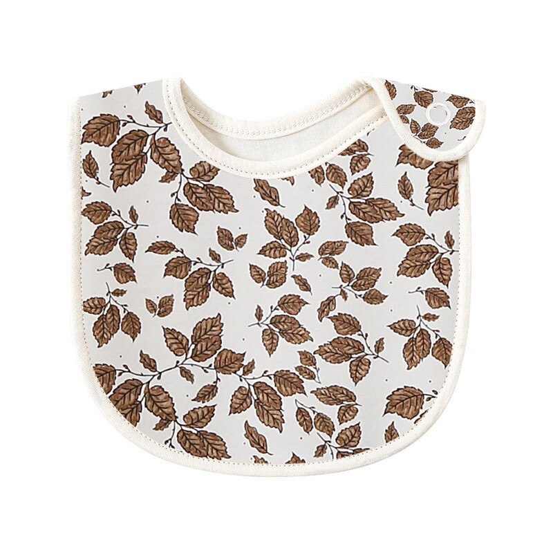 Double Layers Cotton Cute Printed Bibs