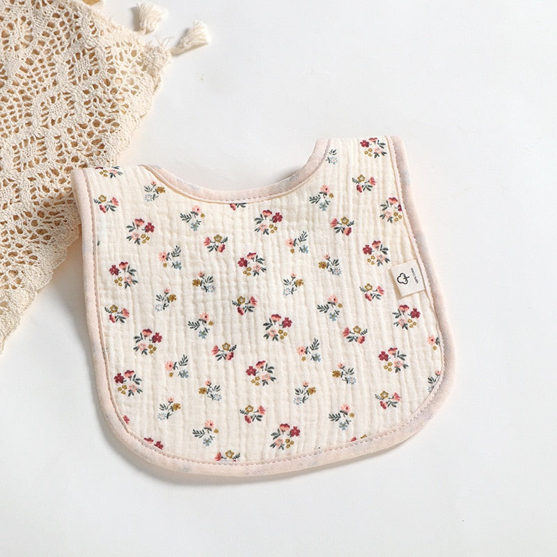 Solid Color Cute Pattern Bibs