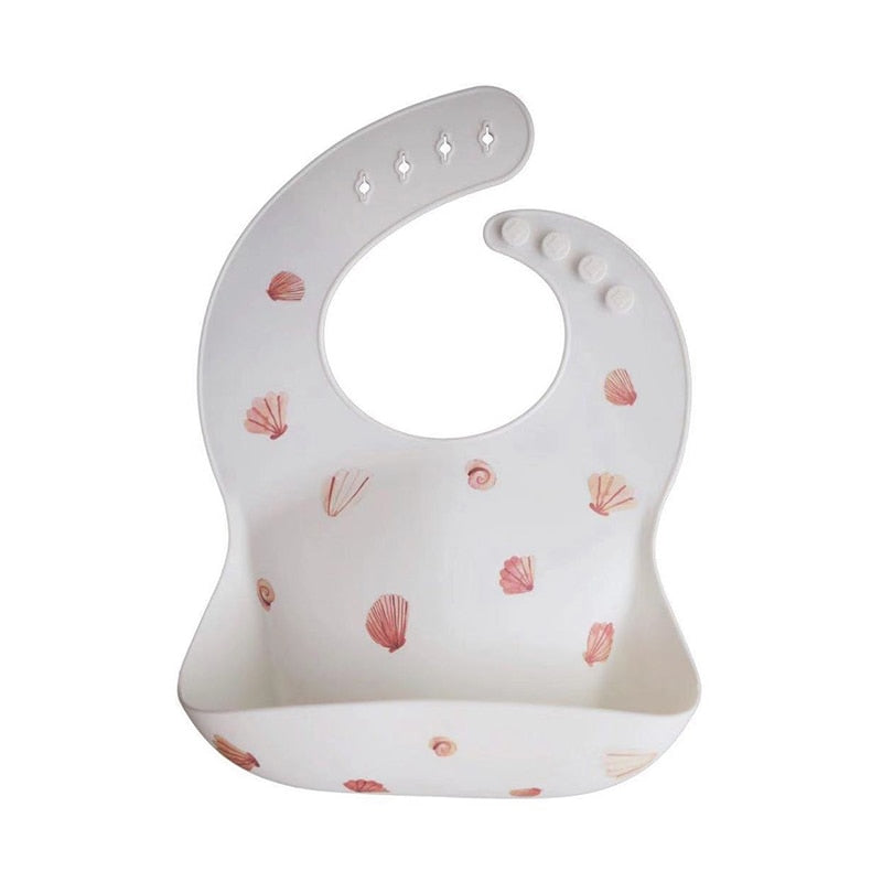 Stylish Cartoon Print Silicone Bib