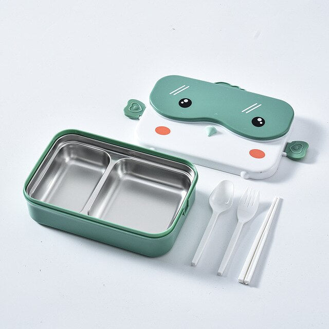 Anime Stainless Steel Grid Lunch Box