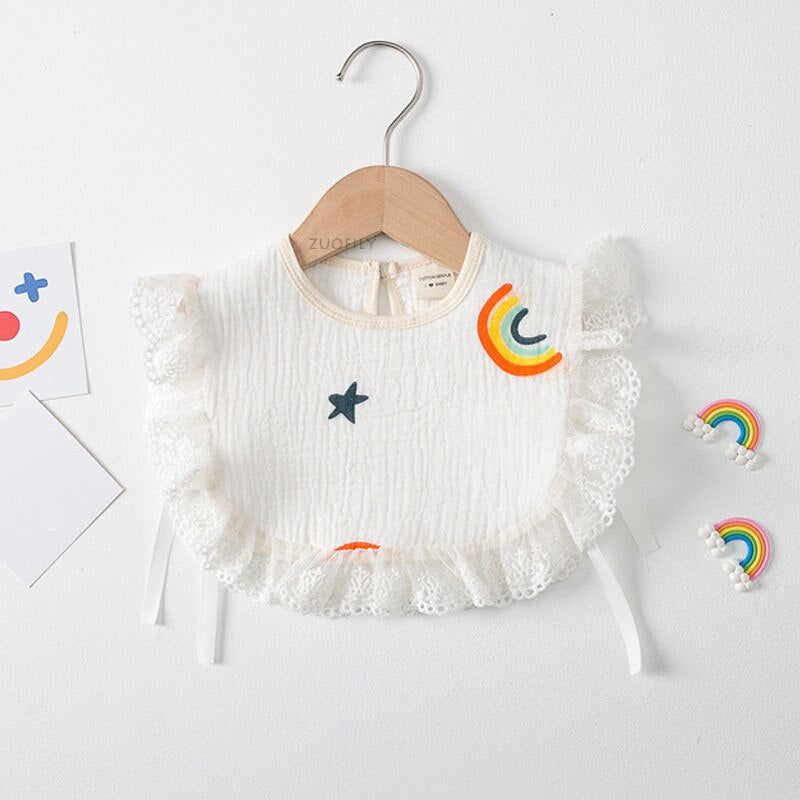 Solid Color/Pattern Ruffle Bib