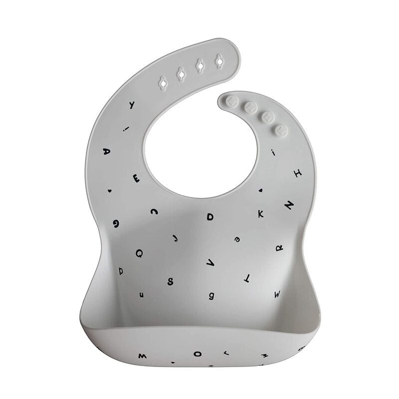 Stylish Cartoon Print Silicone Bib
