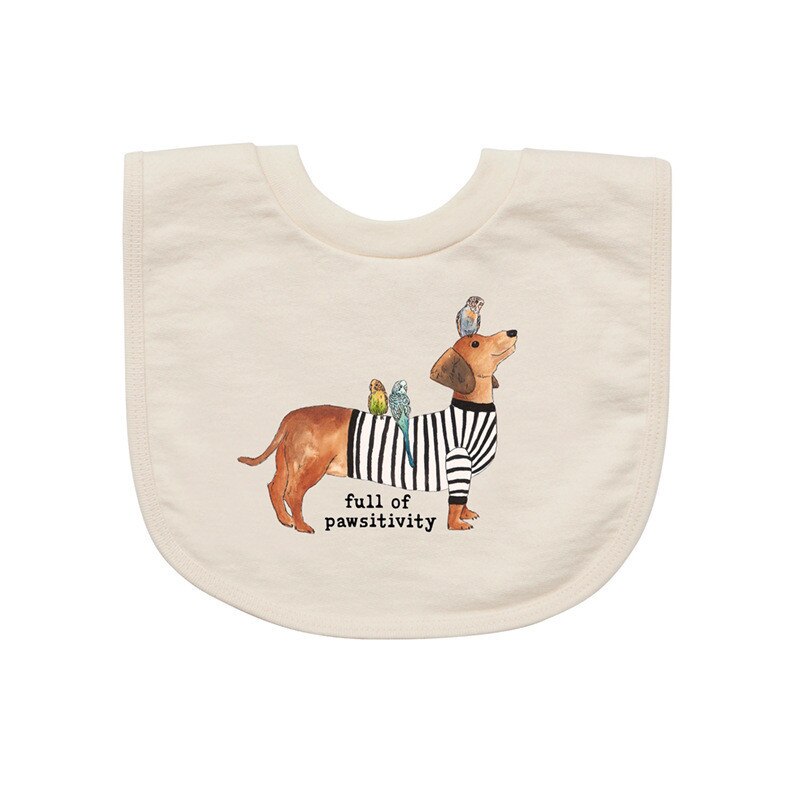 Double Layers Cotton Cute Printed Bibs