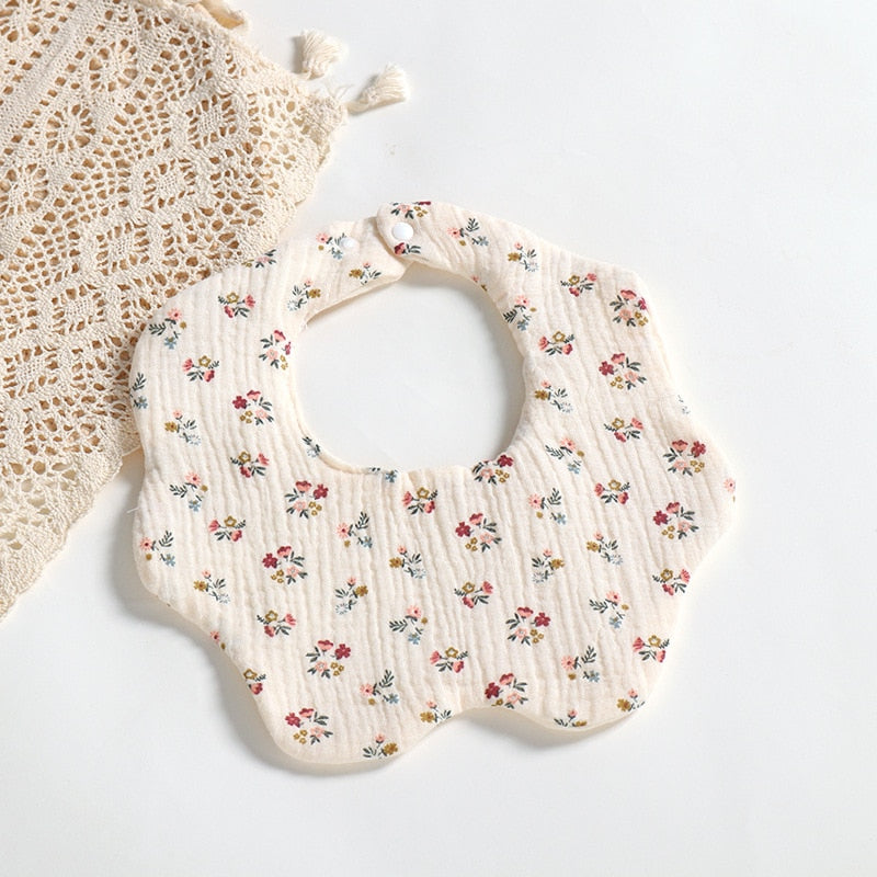 Solid Color Cute Pattern Bibs