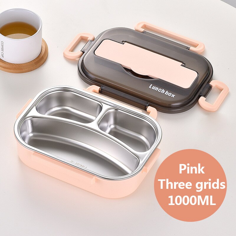Stainless Steel Lunch Box with Compartments Storage Container