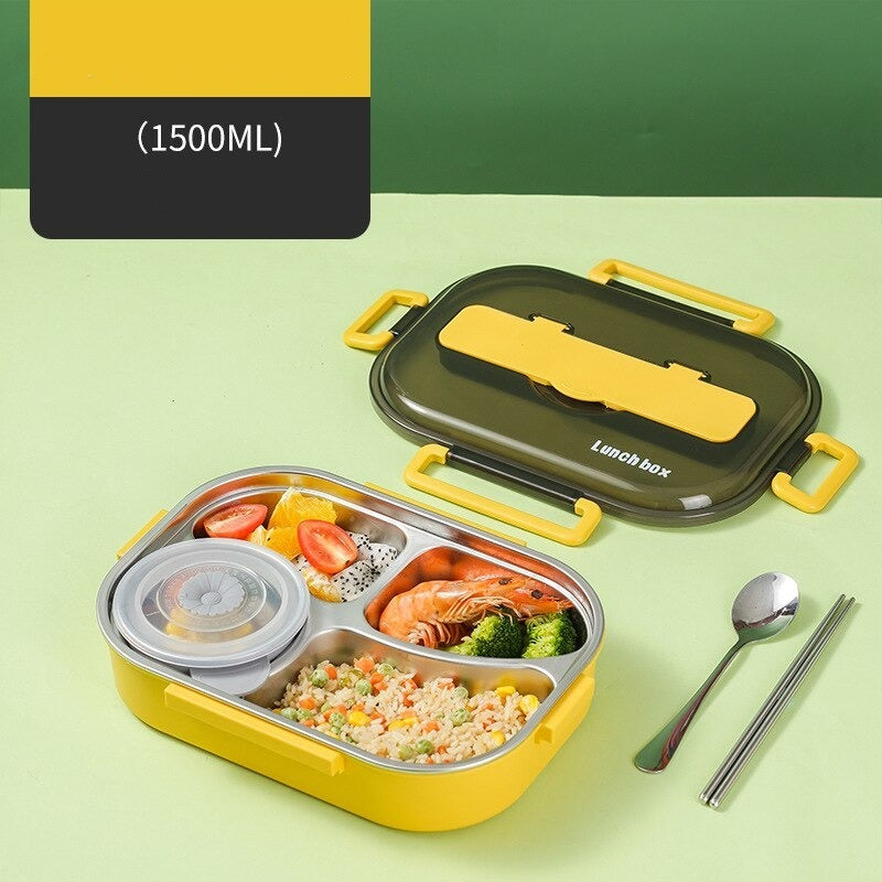 Stainless Steel Lunch Box with Compartments Storage Container