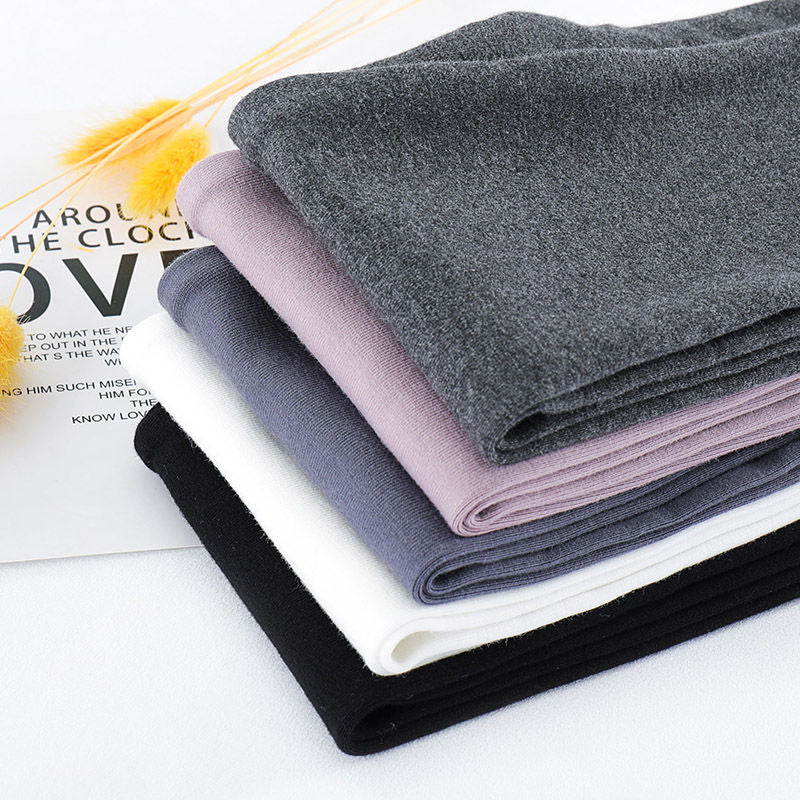 Folded cotton leggings stack