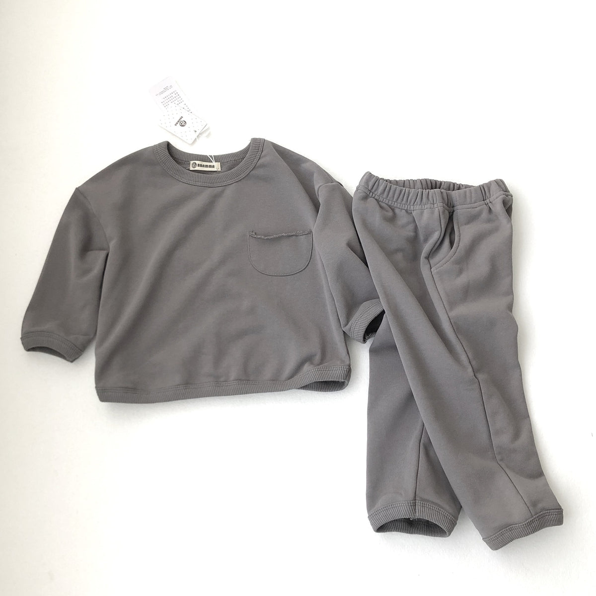 Gray sweatshirt and joggers set
