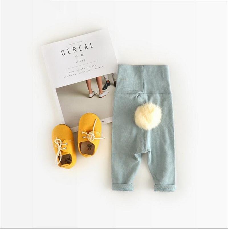 Green bunny tail leggings with shoes
